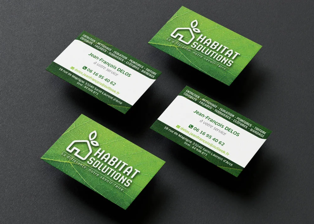 Cartes de visite Habitat Solutions