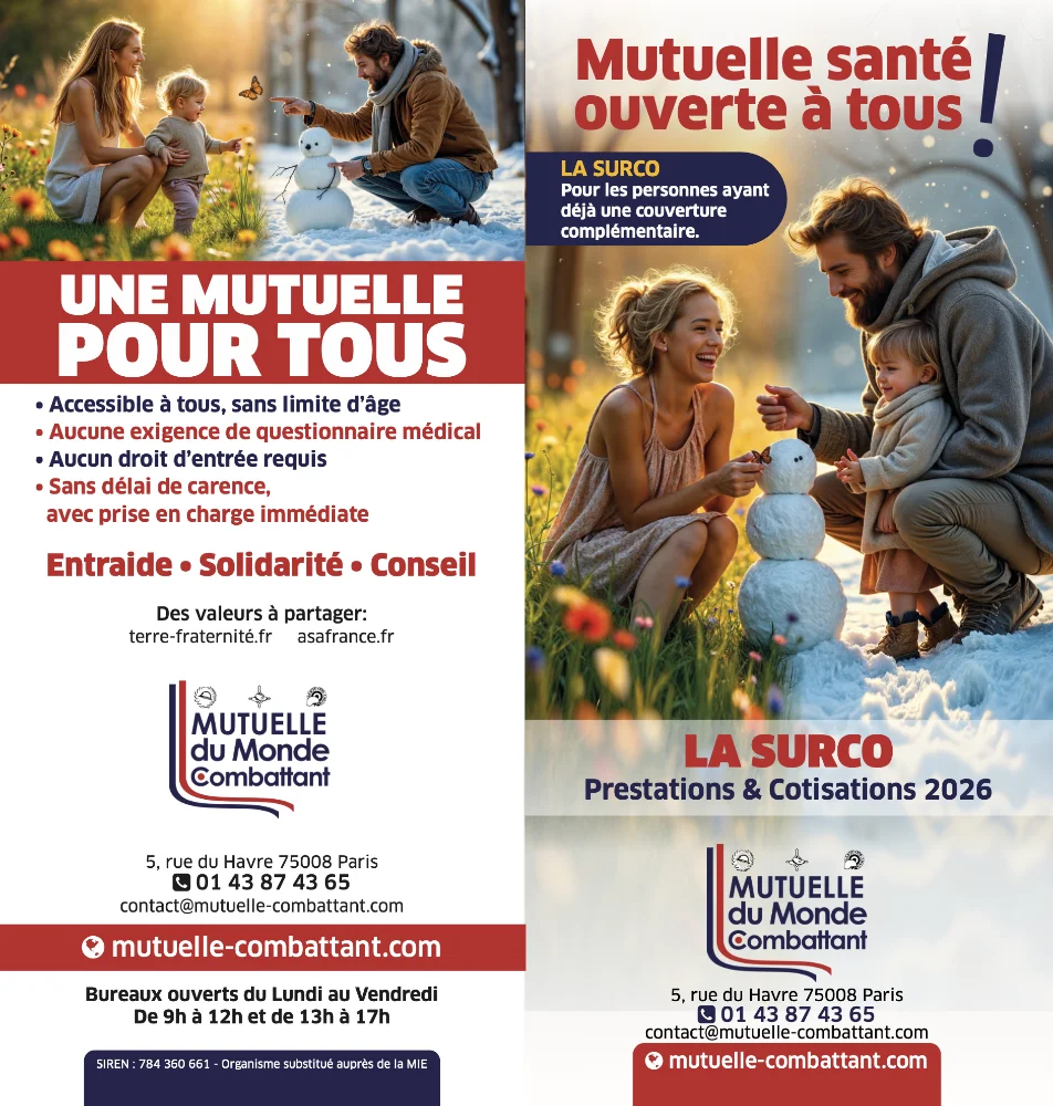 Dépliant 2 volets recto