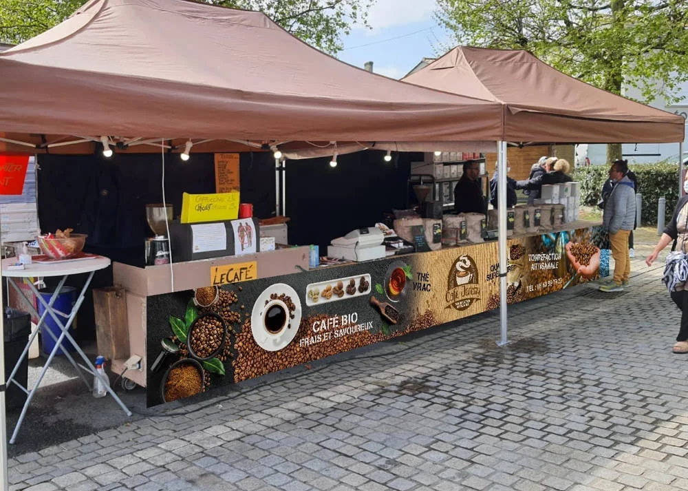 Stand événementiel avec kakémono