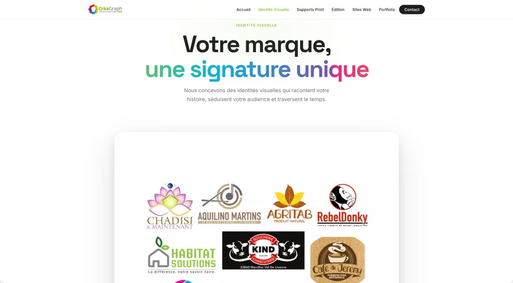 Aperçu du site CréaGraph Studio